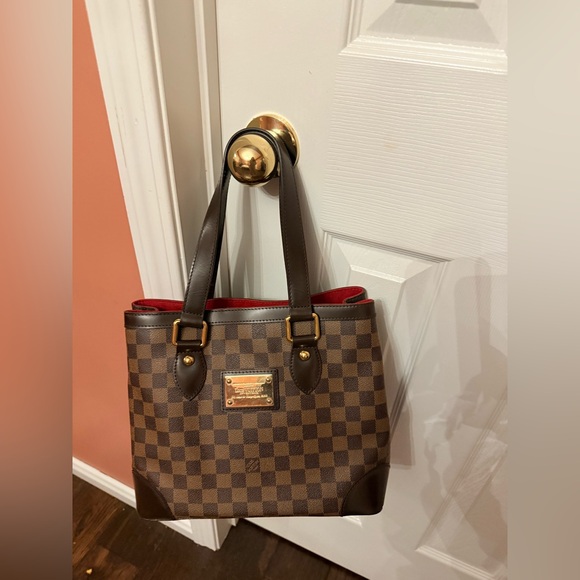 Authentic-Louis Vuitton Hampstead PM Damier Ebene Tote – Excellent Condition - Picture 14 of 15